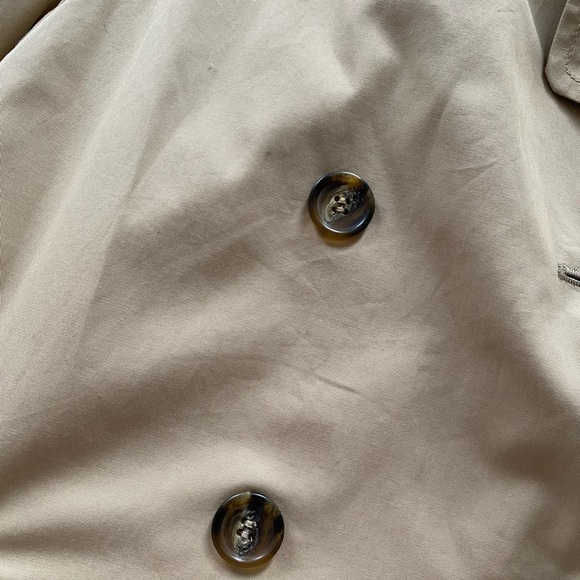 MUJI CLASSIC BEIGE RAIN TRENCH COAT MEDIUM CHIC MINIMAL - Picture 6 of 10